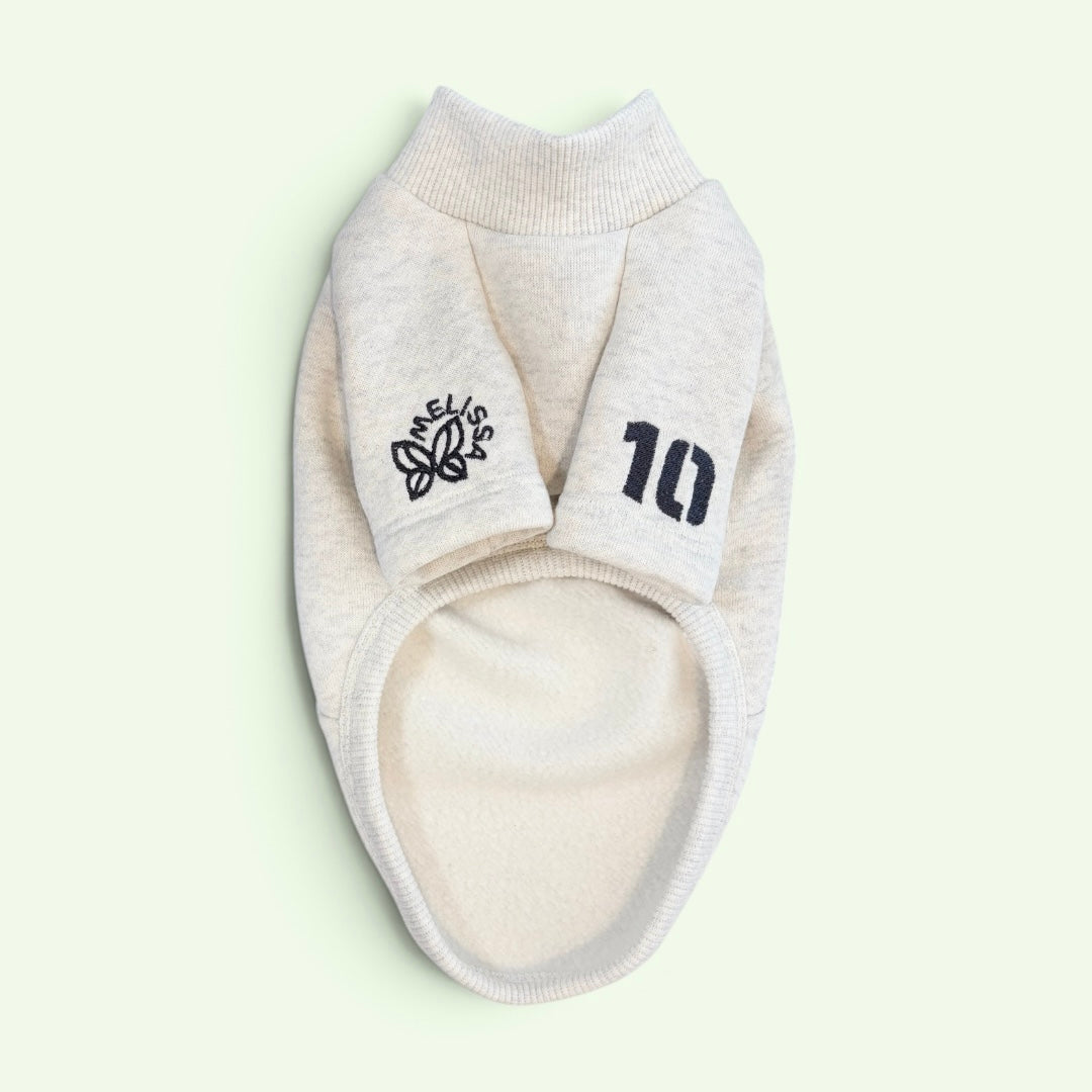 【予約販売】「予約販売特別価格 こちらは予約商品です。11月中旬より順次発送予定です。※入荷状況により発送時期が前後する場合がございます。」【裏起毛 エンブロイダリー スウェット ショートスリーブ】イタグレ服／Fleece-Lined Embroidery Short Sleeve Sweatshirt ／for iggy